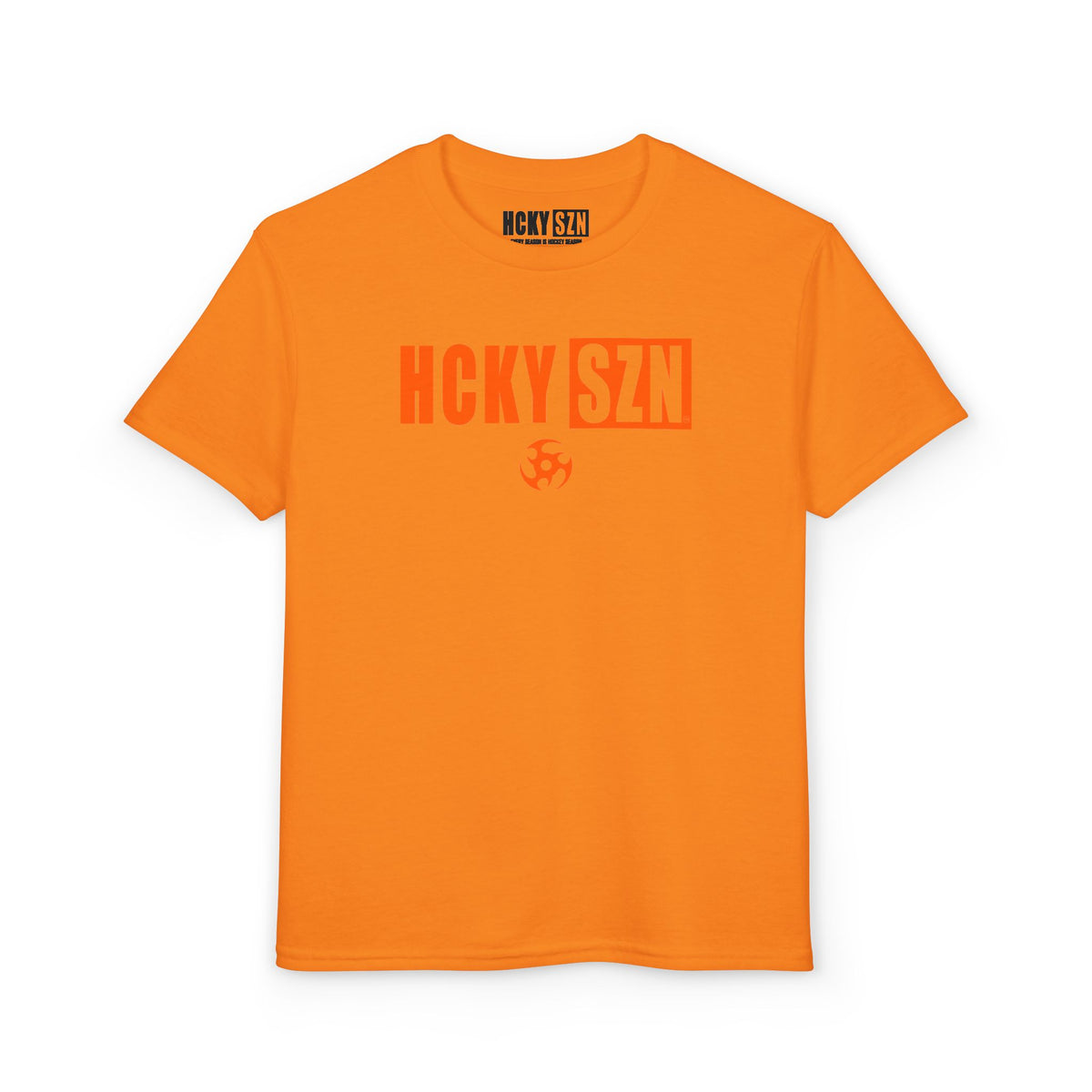 Youth HCKY SZN DryBlend Tee Shirt (Orange Logo) - Various Colors