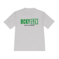 HCKYSZN (Hustle Hit) Adult Performance Tee - Silver/Kelly Green/Black
