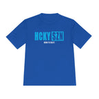 HCKYSZN (Born to Skate) Adult Performance Tee - Royal/Sky Blue/White