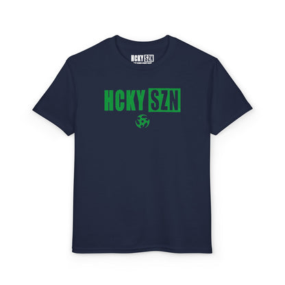 Youth HCKY SZN DryBlend Tee Shirt (Green Logo) - Various Colors