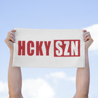 HCKY SZN 11x18 Skate Towel (White/Red) Hockey Towel