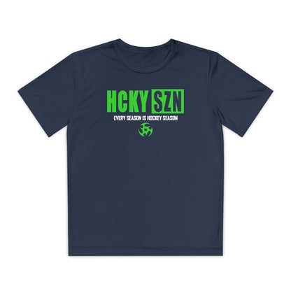 Every Season is HCKY SZN Youth Competitor Tee (Lime Logo) - Various Colors