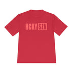 HCKYSZN (Flagship Logo) Adult Performance Tee - Red/Peach