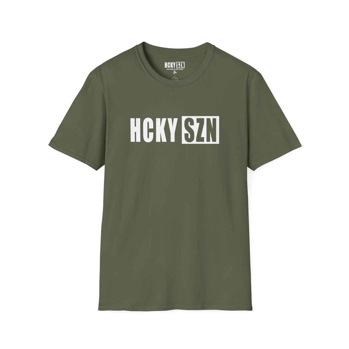 HCKY SZN Softstyle Tee Shirt (Olive Green)