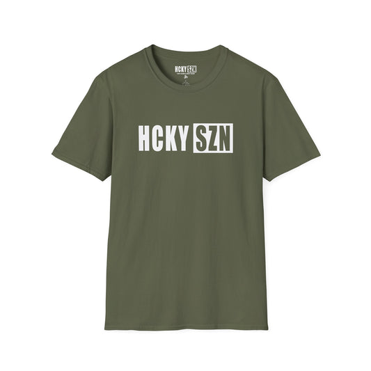 HCKY SZN Softstyle Tee Shirt (Olive Green)