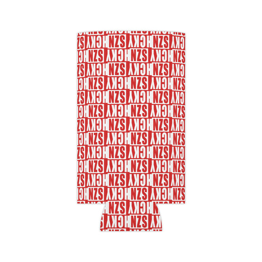 HCKY SZN AOP Slim Can Cooler (Red)