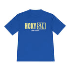 HCKYSZN (Born to Skate) Adult Performance Tee - Royal/Sunflower/White