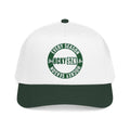 HCKY SZN Circle Logo Mid Profile Baseball Cap (White/Forest/Forest)