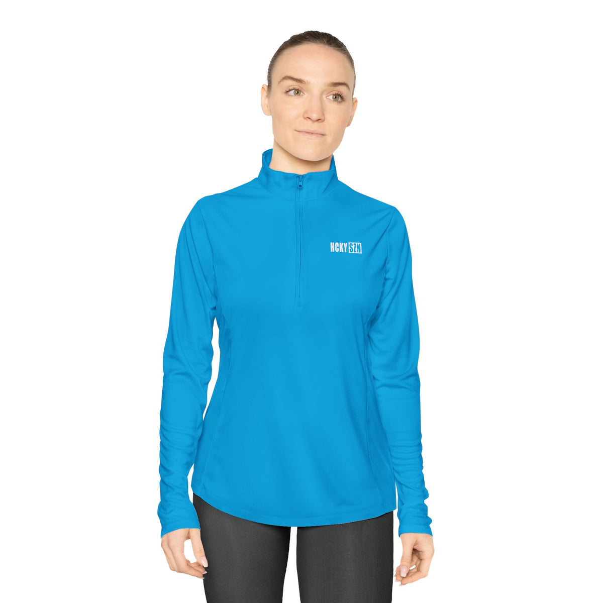 Women's HCKY SZN Quarter-Zip Pullover (Atomic Blue)
