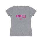 Women’s Hockey Vibe Triblend Tee (Hot Pink Logo)