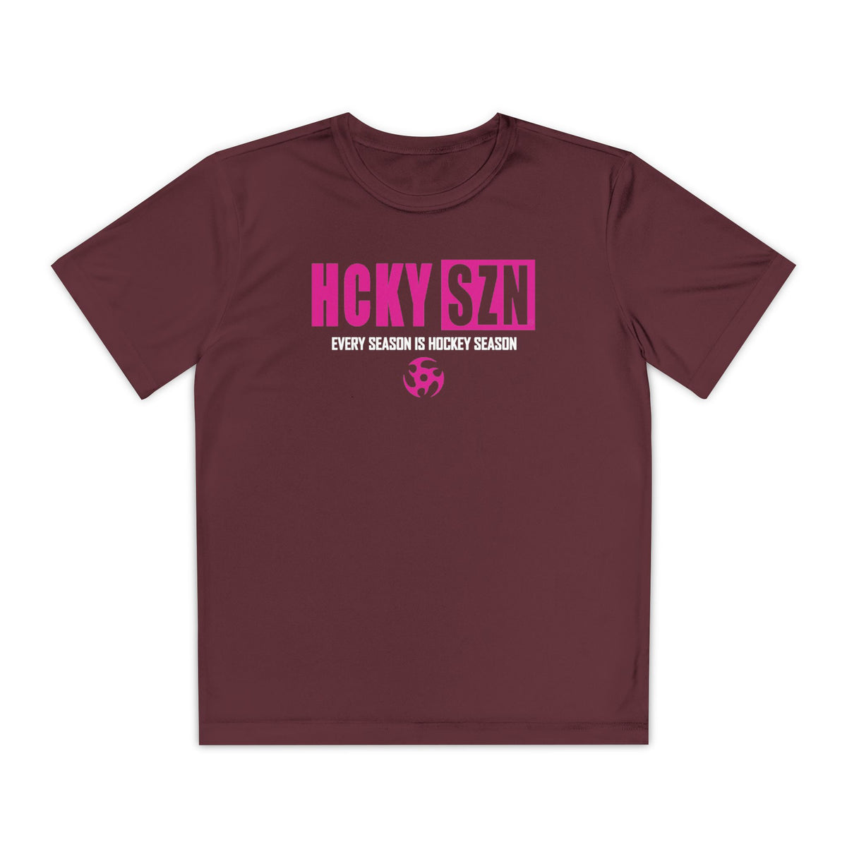 Every Season is HCKY SZN Youth Competitor Tee (Hot Pink Logo) - Various Colors