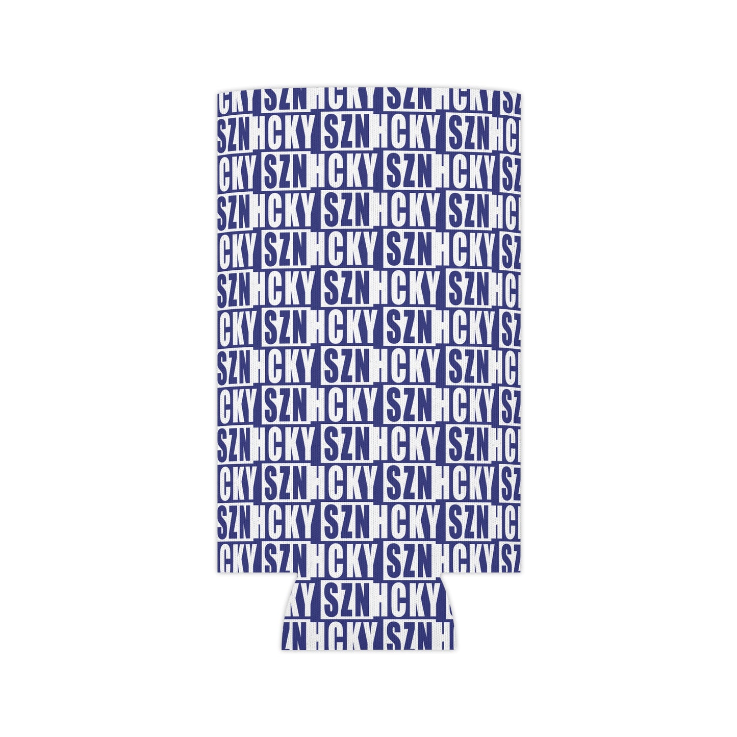 HCKY SZN AOP Slim Can Cooler (Blue)