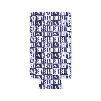 HCKY SZN AOP Slim Can Cooler (Blue)