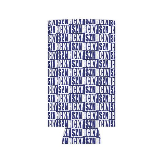 HCKY SZN AOP Slim Can Cooler (Blue)