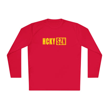 HCKY SZN Performance Long Sleeve Tee (Yellow Logo) - Various Colors