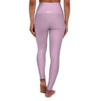 HCKY SZN High Waisted Yoga Leggings (Dusty Pink)