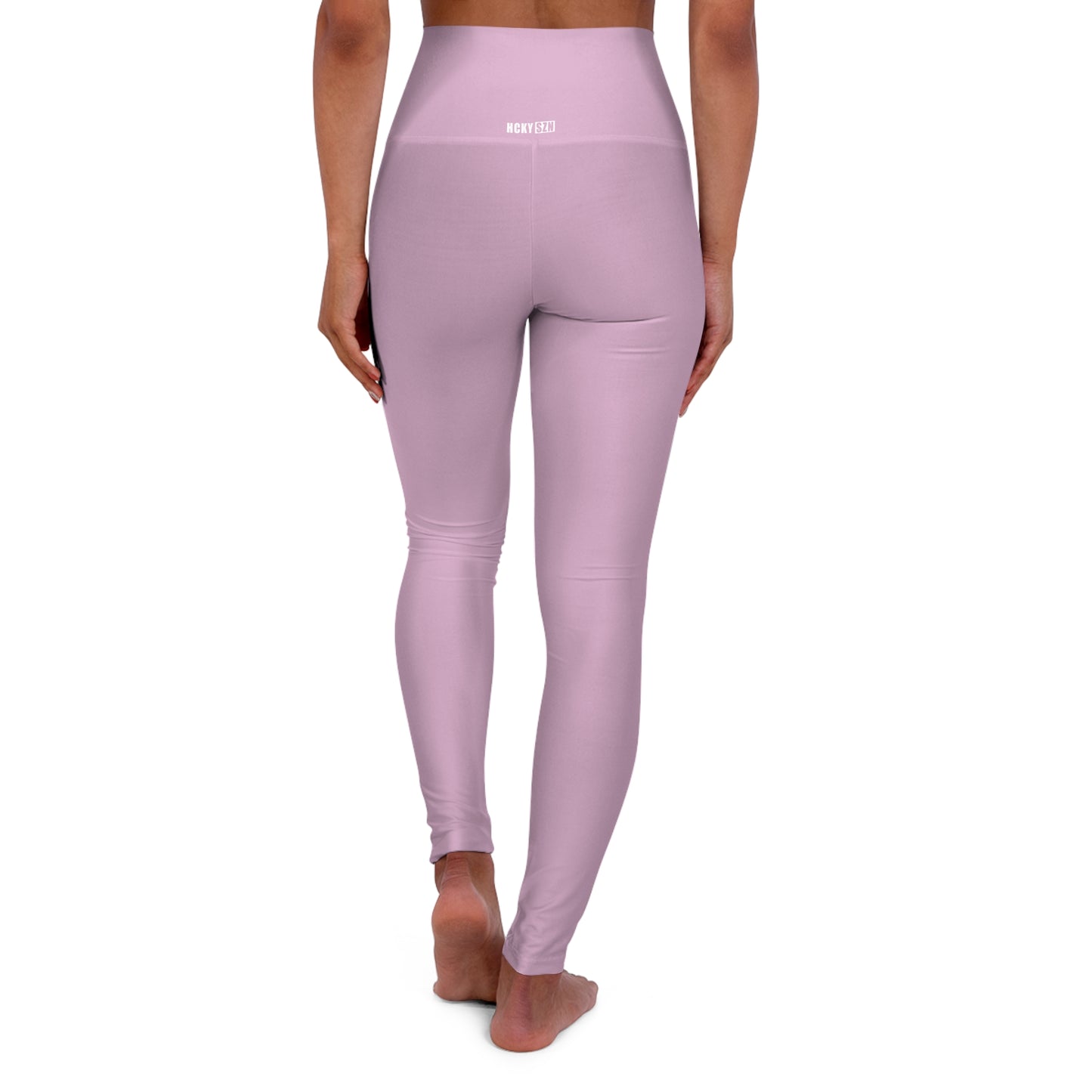 HCKY SZN High Waisted Yoga Leggings (Dusty Pink)