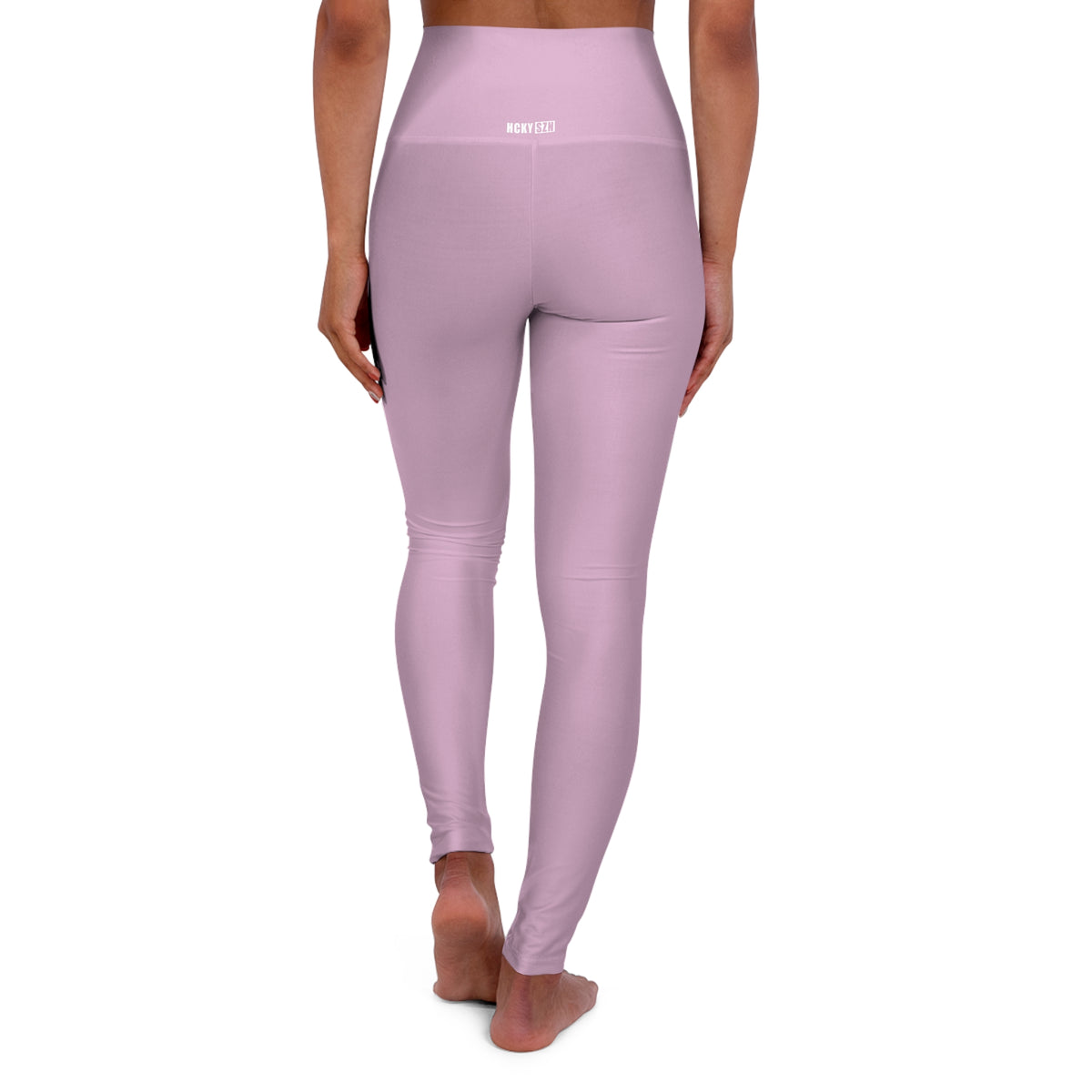 HCKY SZN High Waisted Yoga Leggings (Dusty Pink)