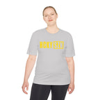 HCKYSZN (Flagship Logo) Adult Performance Tee - Silver/Yellow