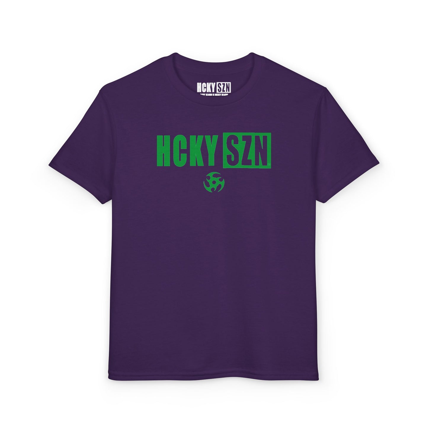 Youth HCKY SZN DryBlend Tee Shirt (Green Logo) - Various Colors