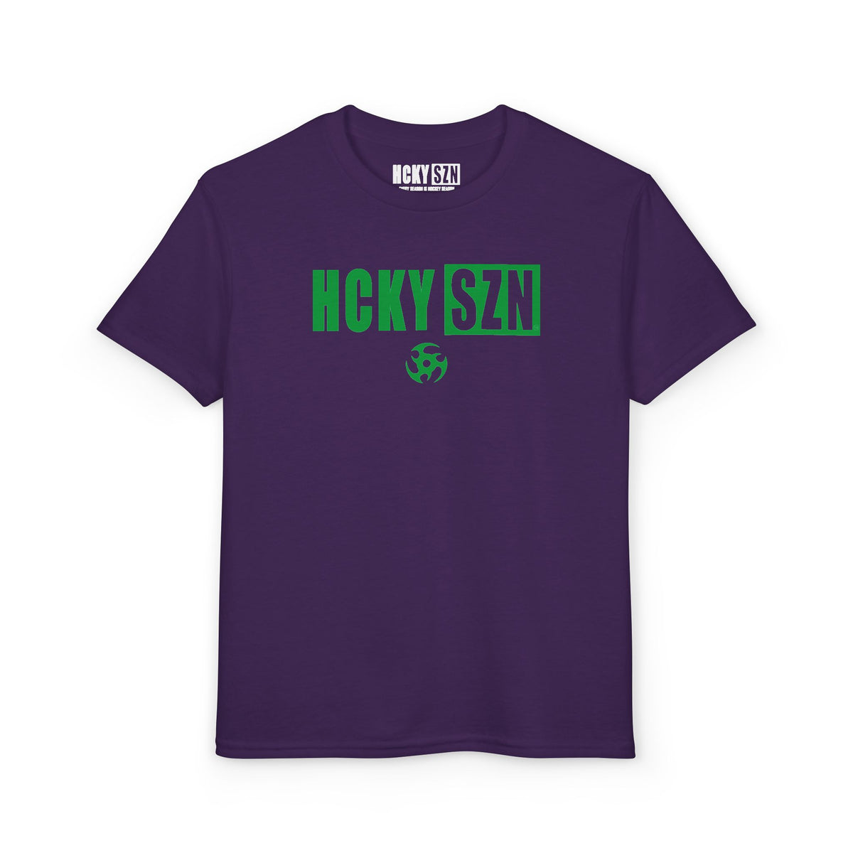 Youth HCKY SZN DryBlend Tee Shirt (Green Logo) - Various Colors
