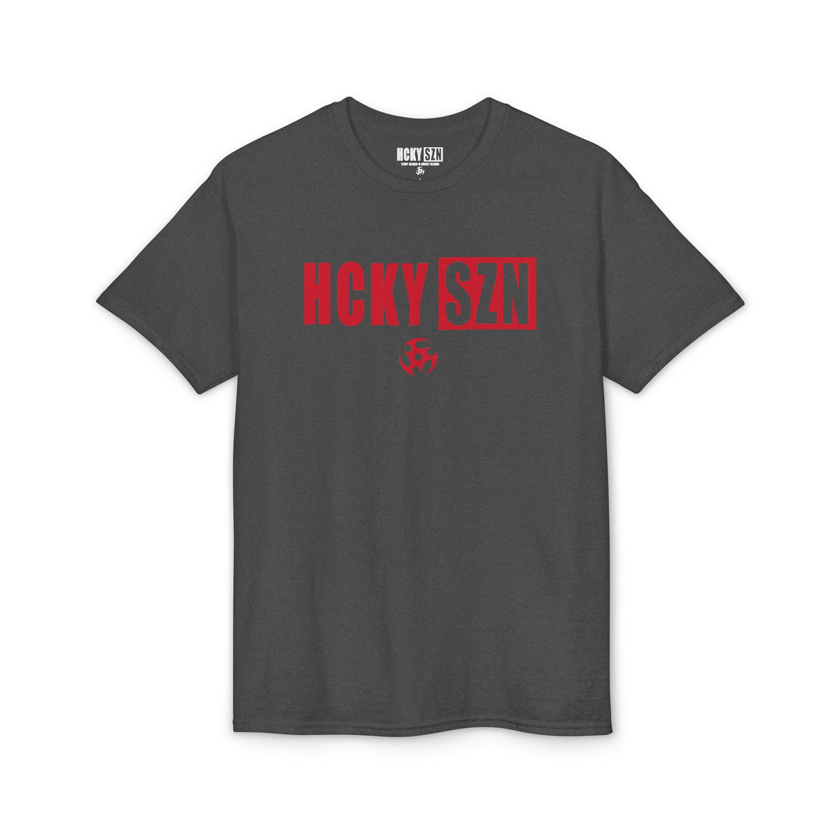 HCKY SZN Simple Star DryBlend Tee Shirt (Red Logo) - Various Colors
