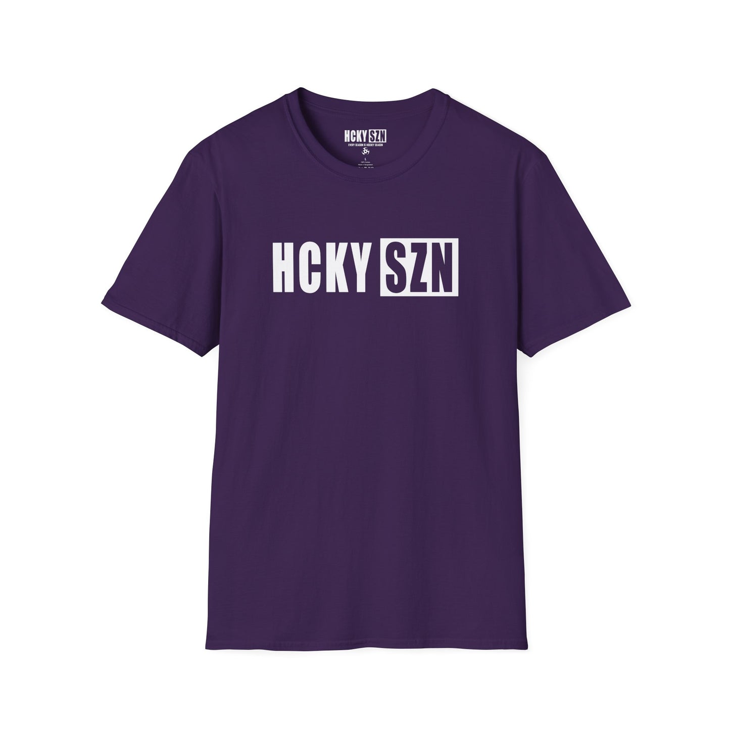 HCKY SZN Softstyle Tee Shirt (Purple)
