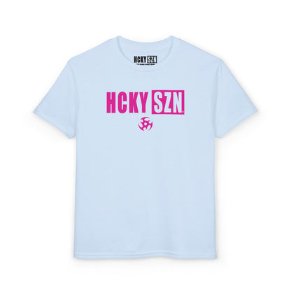 Youth HCKY SZN DryBlend Tee Shirt (Pink Logo) - Various Colors