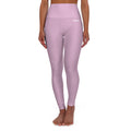HCKY SZN High Waisted Yoga Leggings (Dusty Pink)