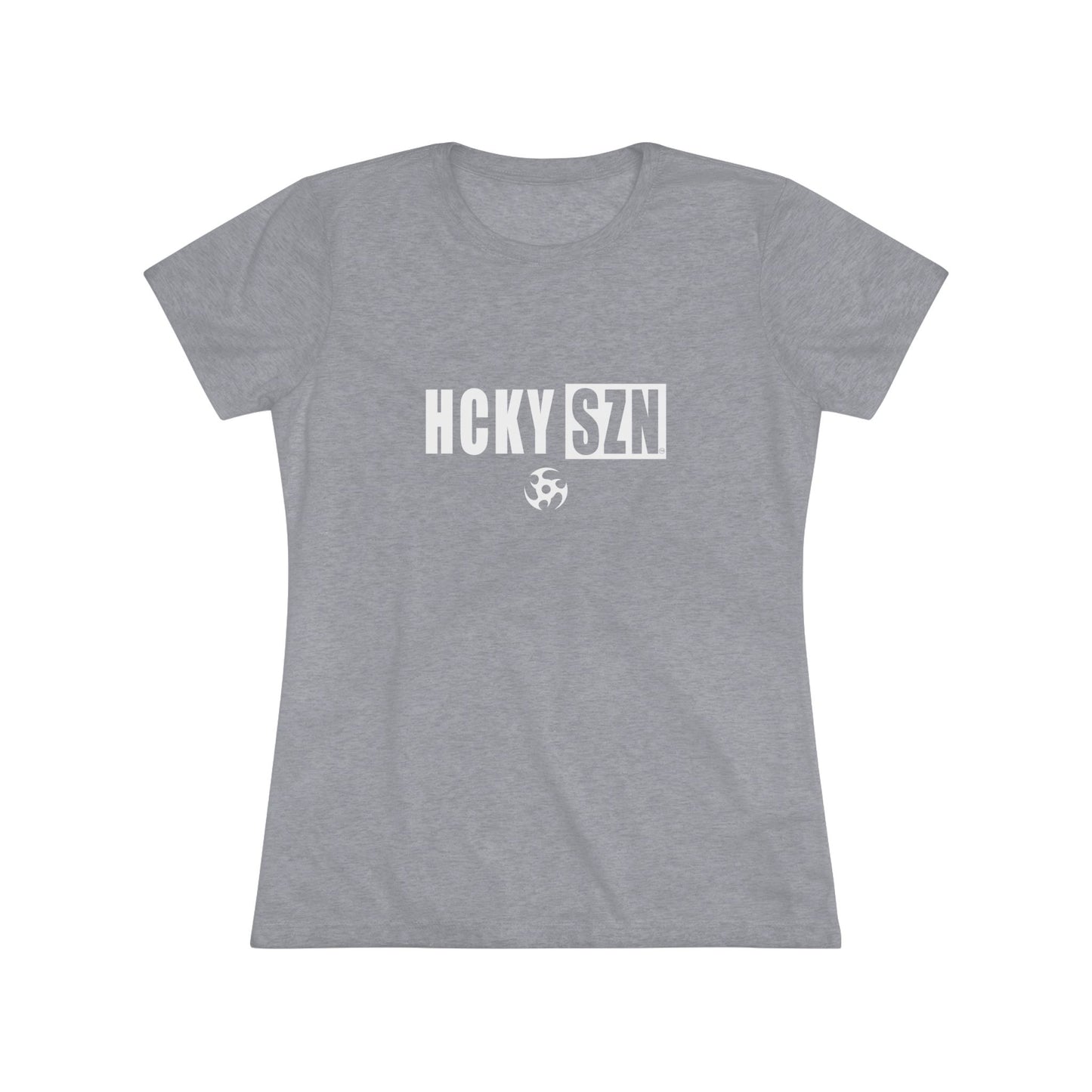Women’s Hockey Vibe Triblend Tee (White Logo)