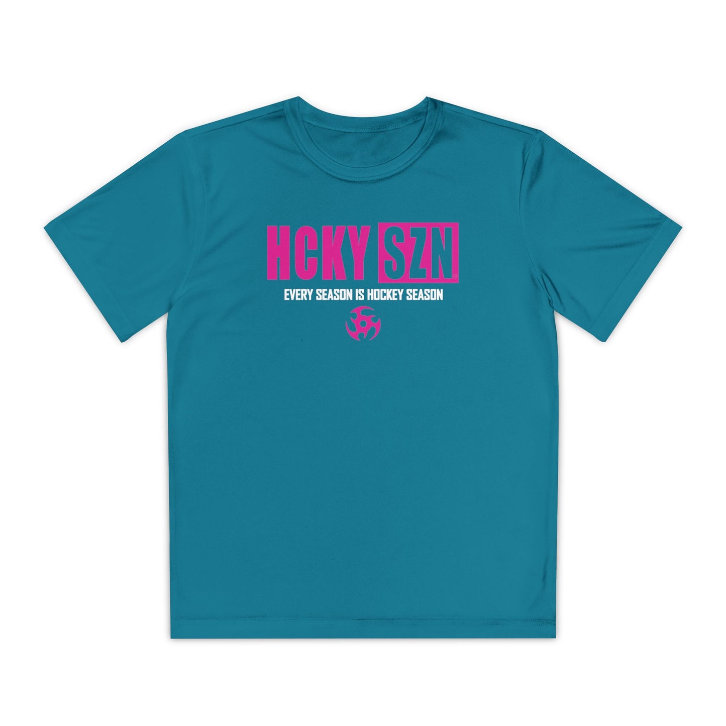 Every Season is HCKY SZN Youth Competitor Tee (Hot Pink Logo) - Various Colors