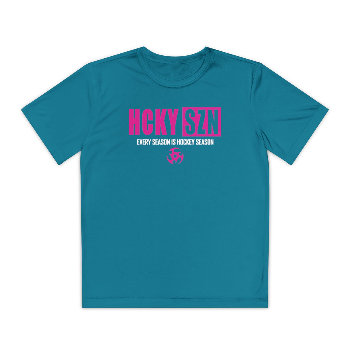Every Season is HCKY SZN Youth Competitor Tee (Hot Pink Logo) - Various Colors