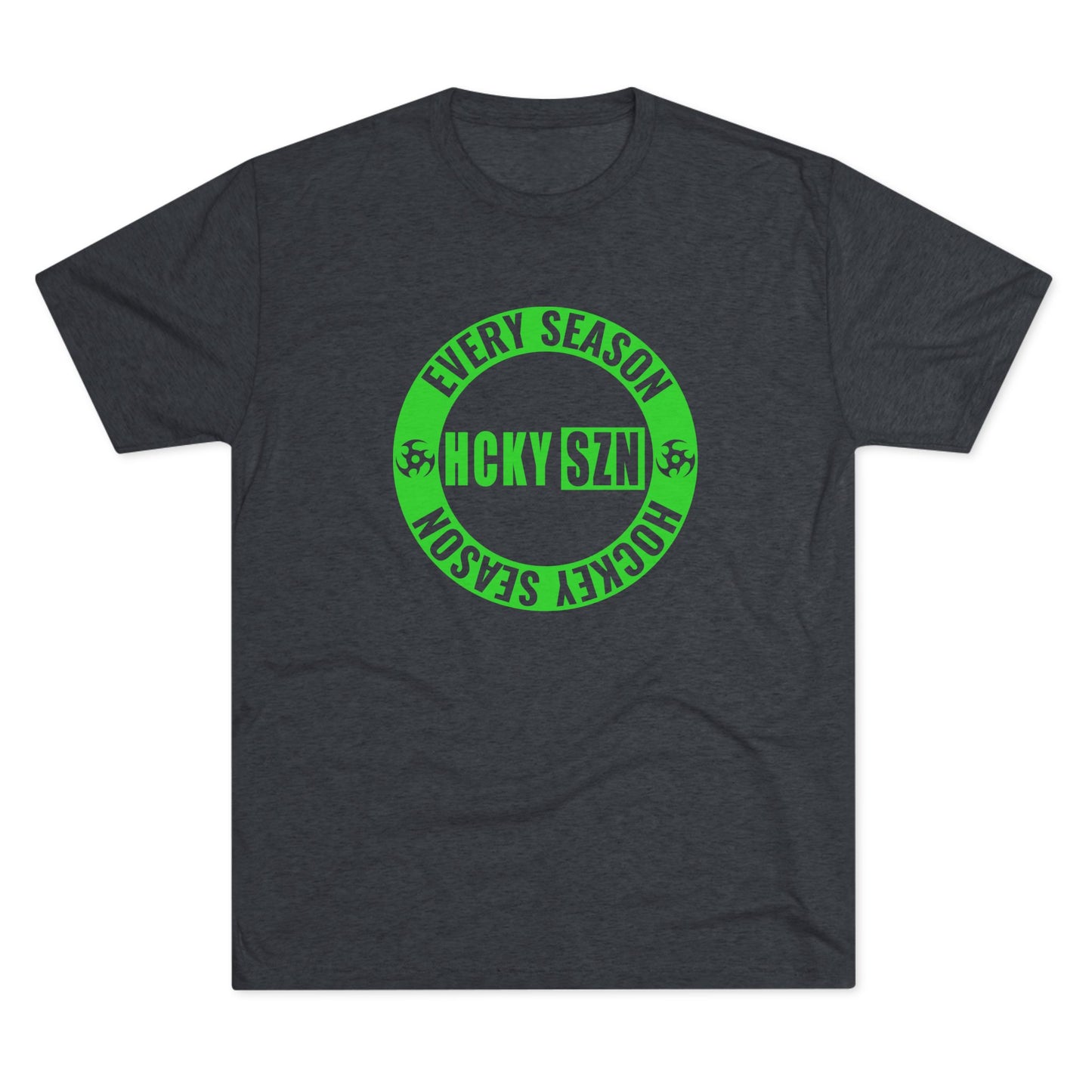 HCKY SZN Circle Logo TriBlend Tee Shirt (Lime) - Various Colors