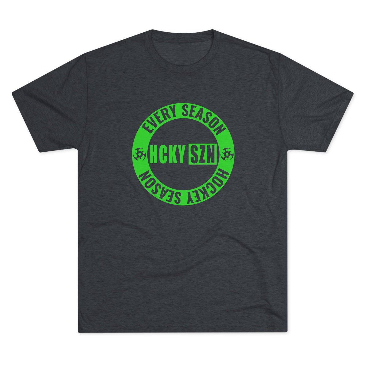 HCKY SZN Circle Logo TriBlend Tee Shirt (Lime) - Various Colors