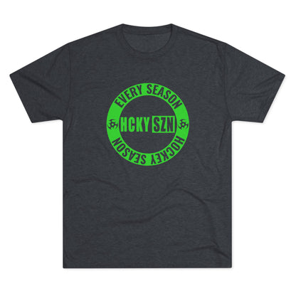 HCKY SZN Circle Logo TriBlend Tee Shirt (Lime) - Various Colors