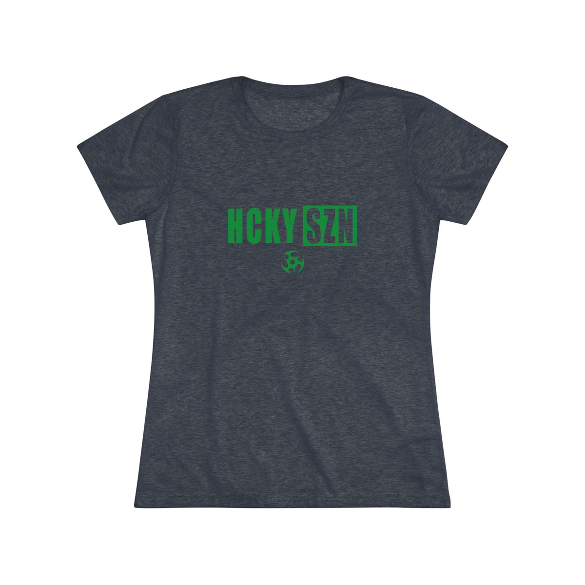 Women’s Hockey Vibe Triblend Tee (Green Logo)