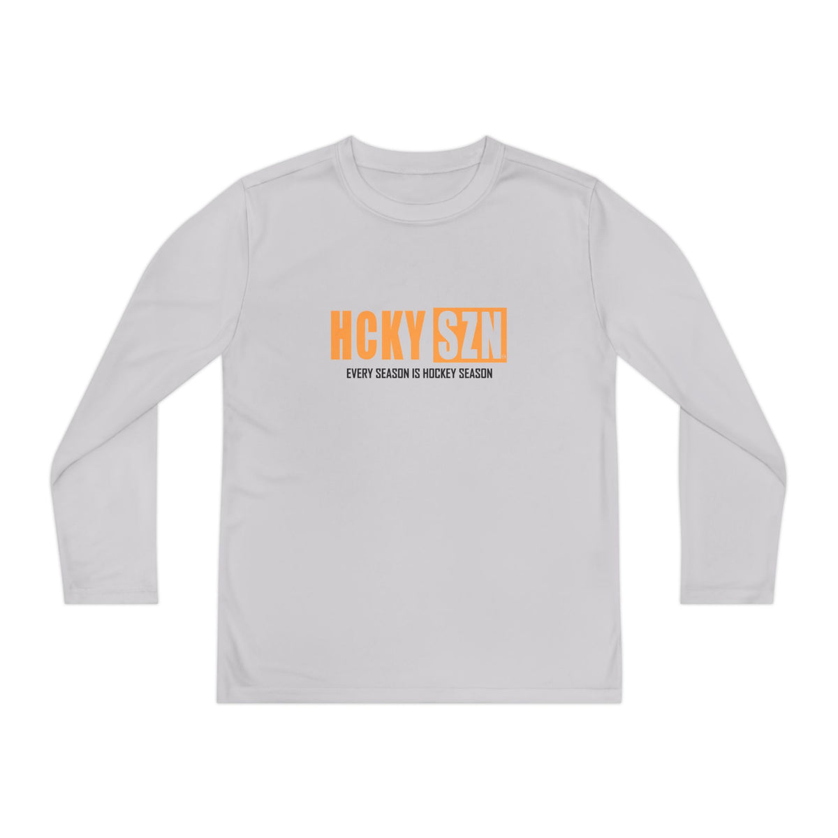 Every Season is HCKY SZN Youth Competitor Long Sleeve Tee (Mango Logo) - Various Colors