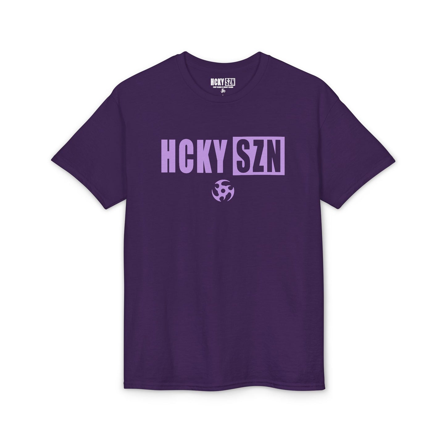 HCKY SZN Simple Star DryBlend Tee Shirt (Lavender Logo) - Various Colors