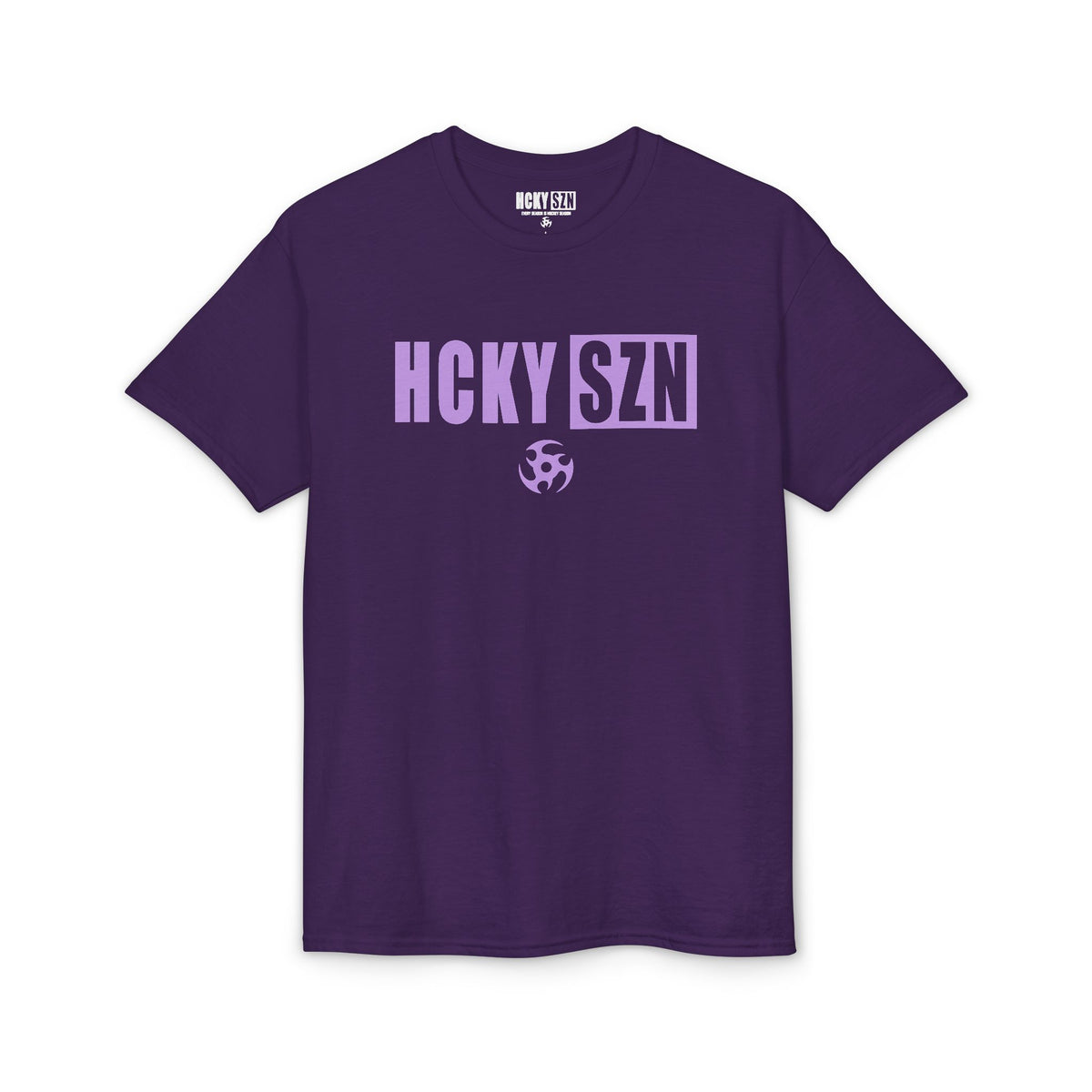HCKY SZN Simple Star DryBlend Tee Shirt (Lavender Logo) - Various Colors