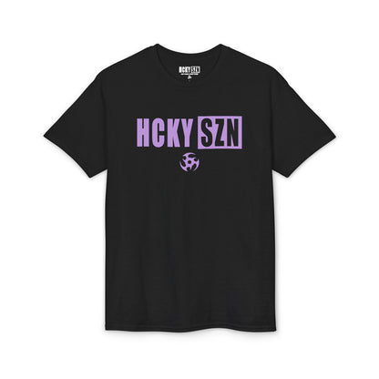 HCKY SZN Simple Star DryBlend Tee Shirt (Lavender Logo) - Various Colors