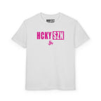 Youth HCKY SZN DryBlend Tee Shirt (Pink Logo) - Various Colors