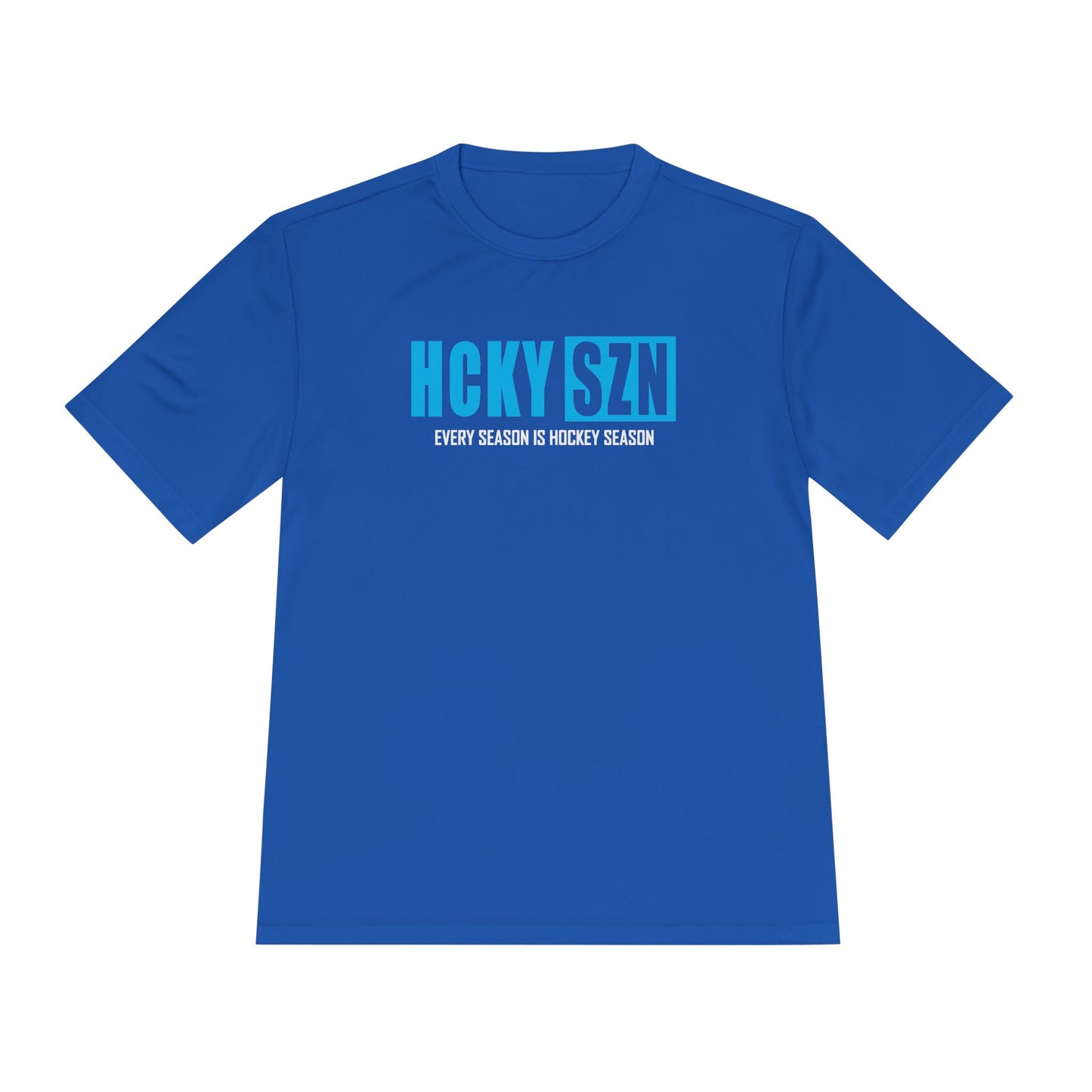 Every Season is HCKYS Performance Tee - Sky Blue Logo