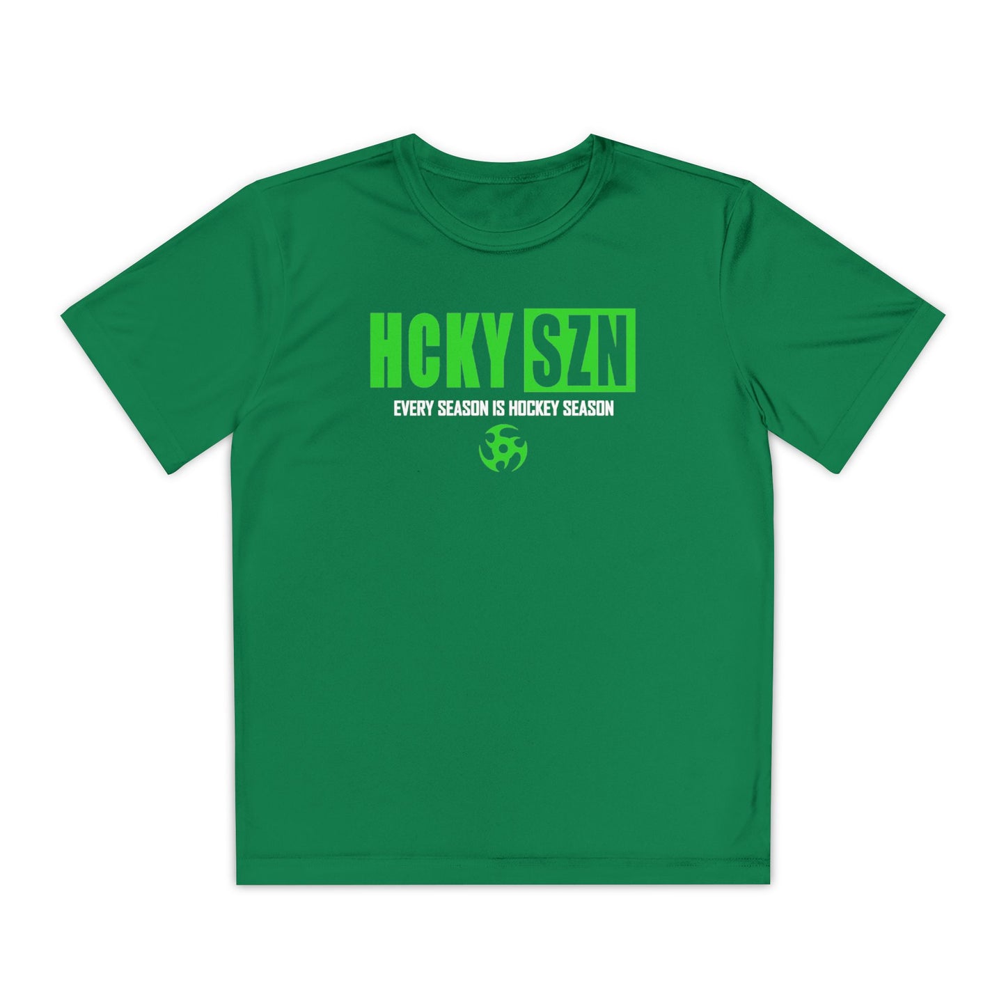 Every Season is HCKY SZN Youth Competitor Tee (Lime Logo) - Various Colors