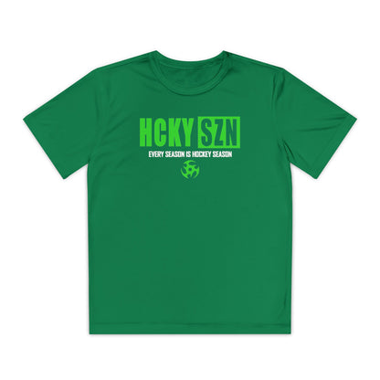 Every Season is HCKY SZN Youth Competitor Tee (Lime Logo) - Various Colors