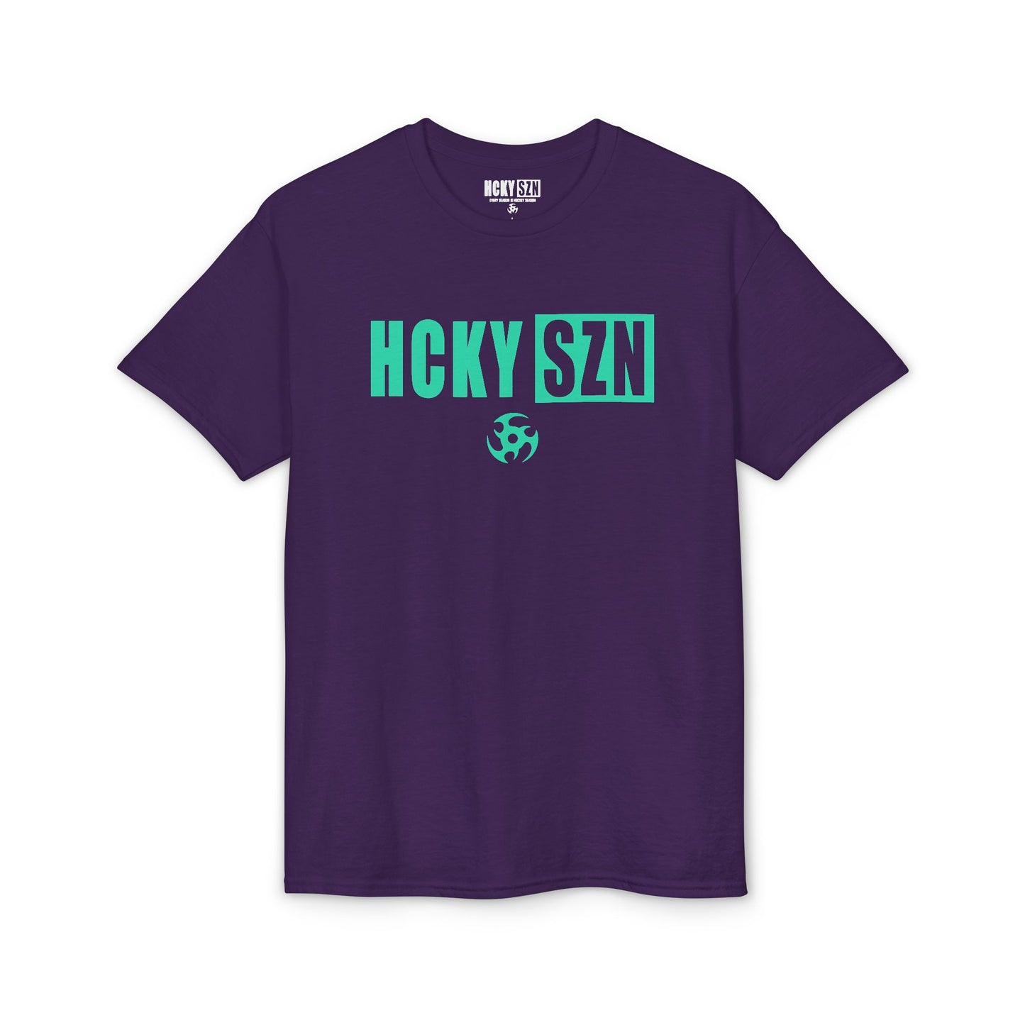HCKY SZN Simple Star DryBlend Tee Shirt (Seafoam Logo) - Various Colors