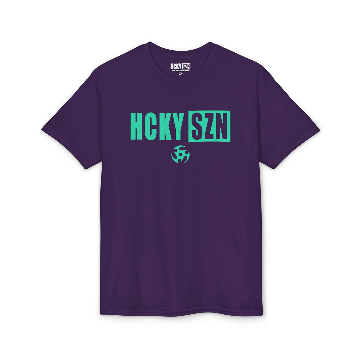 HCKY SZN Simple Star DryBlend Tee Shirt (Seafoam Logo) - Various Colors