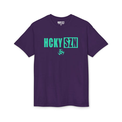 HCKY SZN Simple Star DryBlend Tee Shirt (Seafoam Logo) - Various Colors