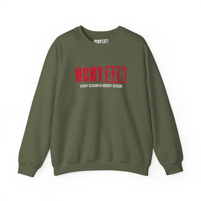 HCKY SZN Crewneck Sweatshirt (Red Logo) - Various Colors
