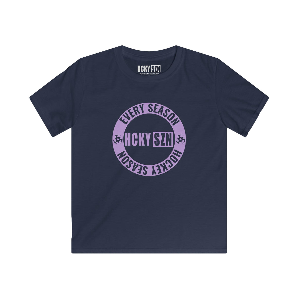 Youth Circle SZN Softstyle Tee (Lavender Logo) - Various Colors