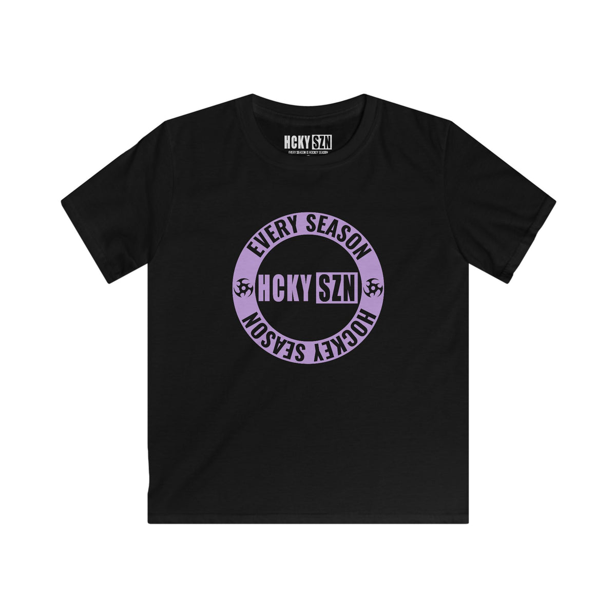 Youth Circle SZN Softstyle Tee (Lavender Logo) - Various Colors